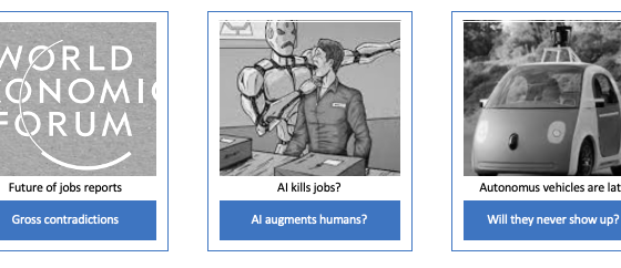 Future of jobs prediction suffering from gross contradiction demands looking into the effect of waves of creative destruction shifting human-machine frontier into work.